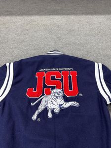 Veste universitaire Jackson State University (JSU) avec logo personnalisé, service OEM, 100% laine, broderie de qualité supérieure, hiver - Product Image 6