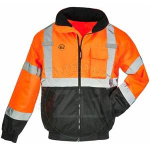 <b>Hi</b> <b>Vis</b> Class 2 Winter Warm Safety Jacket Industrial Worker Pakistan-Quality Polyester Waterproof Reflective Safety Clothing - Product Image 5