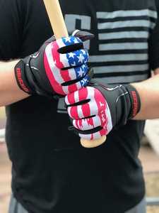 Guantes de bateo de béisbol de cuero personalizados Pro Grip, ligero y duradero para hombres, mujeres, tallas para jóvenes - Product Image 2