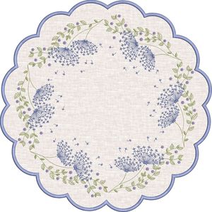 Hand-Stitched Linen Classic Premium <b>Table</b> <b>Placemats</b> with Embroidery Durable Artistic Design <b>for</b> Family Meals - Product Image 2