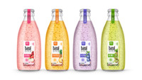 Vietnamese Fabrikant Rita 'S 300Ml Glazen Fles Lychee Smaak Basilicum Zaad Drinkt Beste Fruitpuree Met Een Uitstekende Smaak