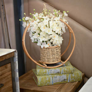 Panier de fleurs en osier, prix le plus bas, jardinière suspendue pour plantes, panier de plantes en rotin naturel, jardinières, vente en gros - Product Image 5