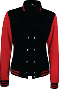Chaqueta universitaria logotipo personalizado mujer recortada chaquetas universitarias mujer impresión personalizada chaqueta de uniforme de béisbol - Product Image 5