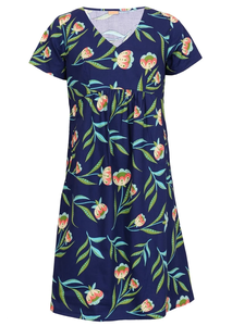 Vestido Etta de Algodón de Manga Corta para Mujer, Ofrece Tela Suave y Transpirable, con un Estilo Casual y Atemporal de la India - Product Image 3