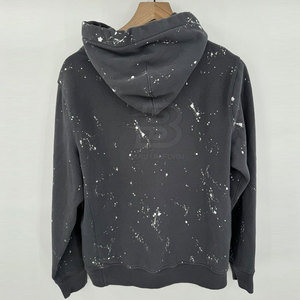 Sweat-shirts décontractés pour hommes, style outdoor, effet usé, pour l'hiver, design à motif uni, col à capuche, coton/polyester, respirant - Product Image 2