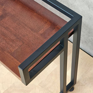 Estante para Horno de Microondas KVS68003, 55x30x44cm, Madera de Caucho con Estructura de Hierro, Almacenamiento para Cocina - Product Image 6