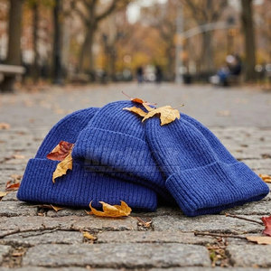 Gorro de Punto Moderno y a la Moda, Unisex, de Algodón/Lana, Ajustable, Estilo Urbano, Ligero, para Invierno, Uso Diario, Casual, al Aire Libre - Product Image 4