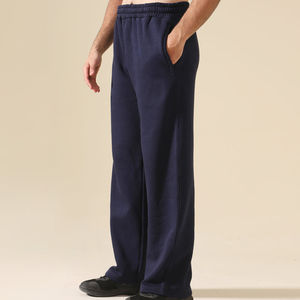 Men Regular Oversized Loose <b>Elastic</b> <b>Waist</b> Mid Cotton Wide Straight Leg High Quality Custom Sweatpants - Product Image 6