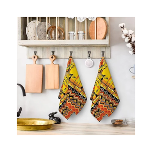 Wholesale 400-500gsm Handmade Organic Cotton Animal Print Embroidered Antimicrobial Eco-Friendly Luxury Home Golf Tea Towels - Product Image 3