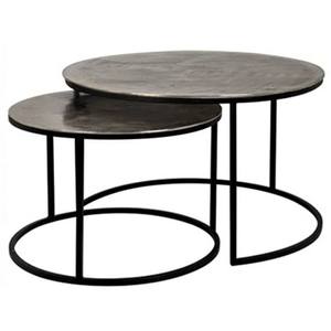 Mesa de Centro Moderna de Mármol y Hierro con Forma Redonda para Sala de Estar - Product Image 5