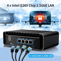 CWWK J6413 Routeur silencieux sans ventilateur Pare-feu OPNsense Micro Appliance 2.5GbE LAN 2x DDR4 NVME SSD 6L/4L Mini PC