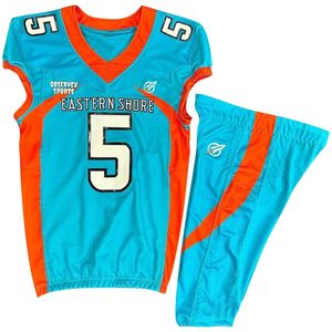 Uniforme de fútbol americano personalizado sublimado transpirable uniforme de fútbol americano 100% tela de poliéster - Product Image 1