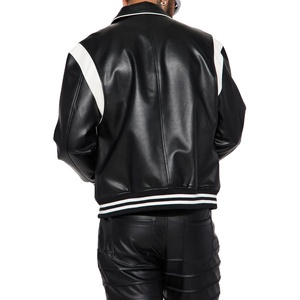 Chaqueta de Cuero para Hombre Más Vendida, Logotipo Personalizado, Precio de Fábrica al por Mayor, Ropa de Invierno Larga, Chaqueta de Cuero para Hombre 2026 - Product Image 2