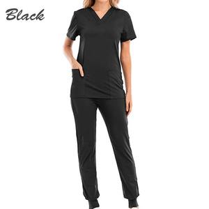 Conjunto de Enfermería de moda para mujer, conjuntos de enfermera, uniforme de hospital, fábrica de Enfermería Médica, uniforme al por mayor, uniformes de hospital de verano - Product Image 3