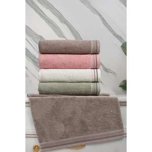 Altınbaşak Jacquard Toallas de mano Paquete de 4 Selinda Collection 50x90 Toallas de baño de lujo - Product Image 1