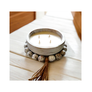 Proveedor al por mayor Tazón de masa de madera Tazón de Vela decorativa Muy buen precio Tazón de masa de madera natural Tamaño personalizado - Product Image 2