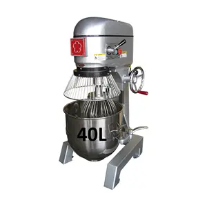 Electric Flour Kneader Mixer 40 Liter Planetary Dough Mixer Bakery Baking Machine 3 Speeds Pizza Bread Cake Mixer Supplier