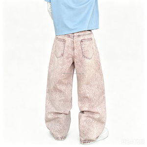 Ventes directes d'usine, jeans de rue pour hommes en coton, style gothique évasé et ample, pantalons en denim - Product Image 4