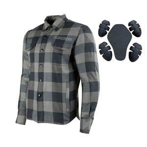 Chemise en flanelle de protection pour moto certifiée CE, vêtements de moto, fabrication en gros OEM, fournisseur d'exportation - Product Image 1