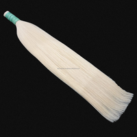 Extensions de cheveux blonds indonésiens de haute qualité, 100% cheveux humains Remy, cuticules alignées, sans nœuds, prêts à la décoloration, lisses et soyeux, teints