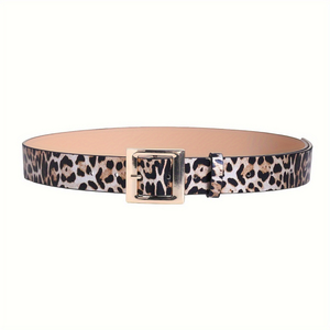 Cinturones de Mujer Otoño/Invierno 2026: Cinturones Anchos con Estampado de Leopardo para un Estilo Casual Urbano - Product Image 1