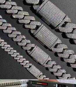 Nuevo diseño Hip Hop Unique 10K/ 14K / 18K Rose Gold Round Lab Grown Diamond Cadena cubana Joyería para hombres y mujeres - Product Image 5