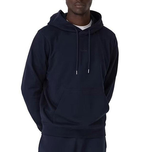 Sweat à capuche homme en coton 100% de haute qualité, coupe classique, logo frontal, col uni, motif uni, hiver, poche, service OEM - Product Image 4