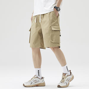 Shorts d'été décontractés pour hommes Logo personnalisé OEM Service Taille moyenne Léger Coupe ample Nouveau modèle Droit Teint uni Expédition DDP - Product Image 6