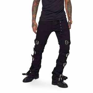 Pantalon de jogging en toile cirée pour homme de haute qualité, personnalisé, multi-poches, coupe slim, style streetwear, imperméable et respirant - Product Image 2