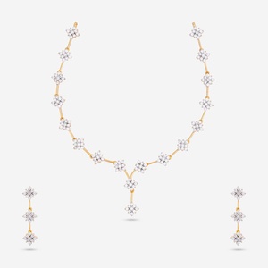 Party-Ready Zircon <b>Statement</b> <b>Necklace</b> - Product Image 1