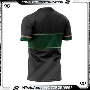 Camiseta de fútbol con logotipo de patrocinador personalizado de alta calidad, camisetas de fútbol clásicas de entrenamiento deportivo para adultos y - Product Image 3