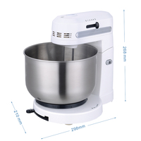 Batidora de pie con diseño de cabezal inclinable para uso comercial/doméstico con batidor de gancho de masa-OEM/ODM compatible con 1 año de garantía