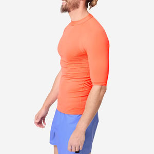 Haut de gymnastique à séchage rapide et à manches longues en tissu tricoté pour la course à pied pour hommes - Product Image 3