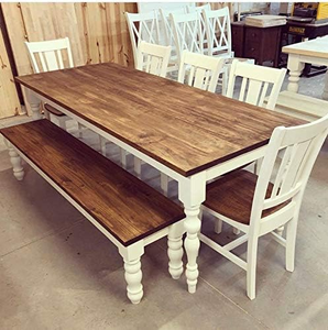 Pied de table en bois massif, durable, élégant, écologique, personnalisé, moderne, rectangulaire, facile à installer, pour villa, chambre, hôtel - Product Image 6