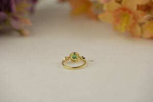 แหวนเพชรทรงกลมสำหรับการตัด VS1 IGI SGL โกลด์โรสโกลด์แหวนหมั้นทำจากเงินผู้ผลิตเครื่องประดับงานแต่งงาน - Product Image 4