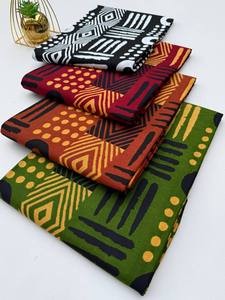 Tela de algodón de Camerún Ankara de alta calidad, diseños personalizados para vestidos africanos, ropa elegante y accesorios de moda hechos a mano - Product Image 5