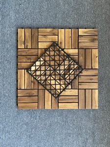 Baldosas de Madera de Acacia de Vietnam Antideslizantes, Contemporáneas, Encajables, Impermeables, para Suelos de Patio Exterior - Product Image 5