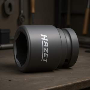 Hazet 6-Point Square <b>Impact</b> <b>Socket</b> 1'' Short for Pneumatic Wrenches - Product Image 3