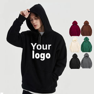 Sudadera con Capucha de Invierno al por Mayor de Alta Calidad, 100% Algodón, 500G, Forro Polar Interior, Impresión Digital, Sin Cordones - Product Image 1