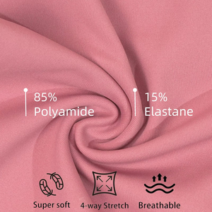 กางเกงโยคะเอวสูงสีพื้นสำหรับผู้หญิง ผ้าสี่ทางยืดหยุ่น ระบายอากาศ ซับเหงื่อ ผลิตจากสแปนเด็กซ์/ไนลอน มีกระเป๋าใช้งานได้จริงสำหรับออกกำลังกาย - Product Image 3