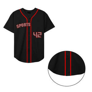 Vêtements de sport personnalisés de qualité supérieure, design professionnel, vente chaude, vêtements d'équipe, maillot de baseball, fournisseur de maillots de baseball à boutons - Product Image 5