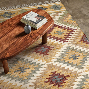 Tapis en jute moderne de luxe, tufté, de haute qualité, réversible, à poils moyens, rectangulaire, pour usage domestique, lavable, pour salon, chambre, porte, extérieur - Product Image 1