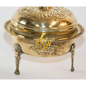Ramadan 2026 Chaffing Dish Serving Casseroles Metal Brass Made Food Warmer Serving Casseroles <b>Cookware</b> <b>Sets</b> Dinnerware Supply - Product Image 5