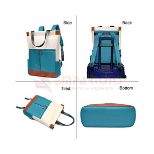 Mochila de uso escolar impermeable de gran capacidad de calidad superior, forro de algodón, cierre de cremallera, último diseño de patrón de letras personalizado - Product Image 6