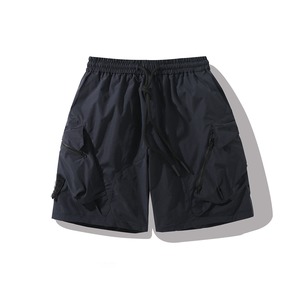 Short de survêtement avec impression en silicone personnalisée pour l'été Hot Cargo Cotton Jogger Shorts bruts pour hommes - Product Image 4