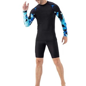 Impression numérique personnalisée par sublimation ODM OEM Rash Guard à manches longues pour homme, compression respirante, séchage rapide, écologique, haute performance - Product Image 3