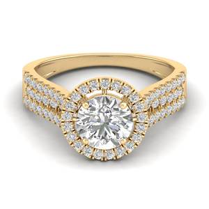 REYES envío rápido 925 plata esterlina 1,83 quilates corte redondo Moissanite anillos para mujeres diseño Original joyería de compromiso - Product Image 1