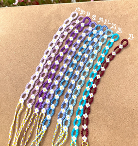 <b>Bracelets</b> Marguerites Friendship <b>Bracelet</b> or Anklet Chevron - Colorful - <b>String</b> - Trendy - *CUSTOMIZABLE* - Product Image 2