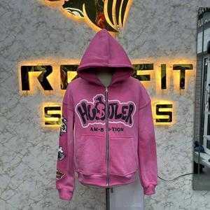 Sweat à capuche imprimé de qualité supérieure par le fabricant, design unique, fermeture éclair, fabrication en usine, prix bas, sweat à capuche pour hommes, sweat à capuche pour hommes - Product Image 4