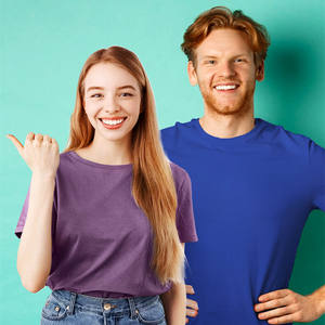 เสื้อยืดแขนสั้นสำหรับผู้ชายผ้าคอตตอน18สี Gsm100 190ล้วนสำหรับผู้ชาย - Product Image 1